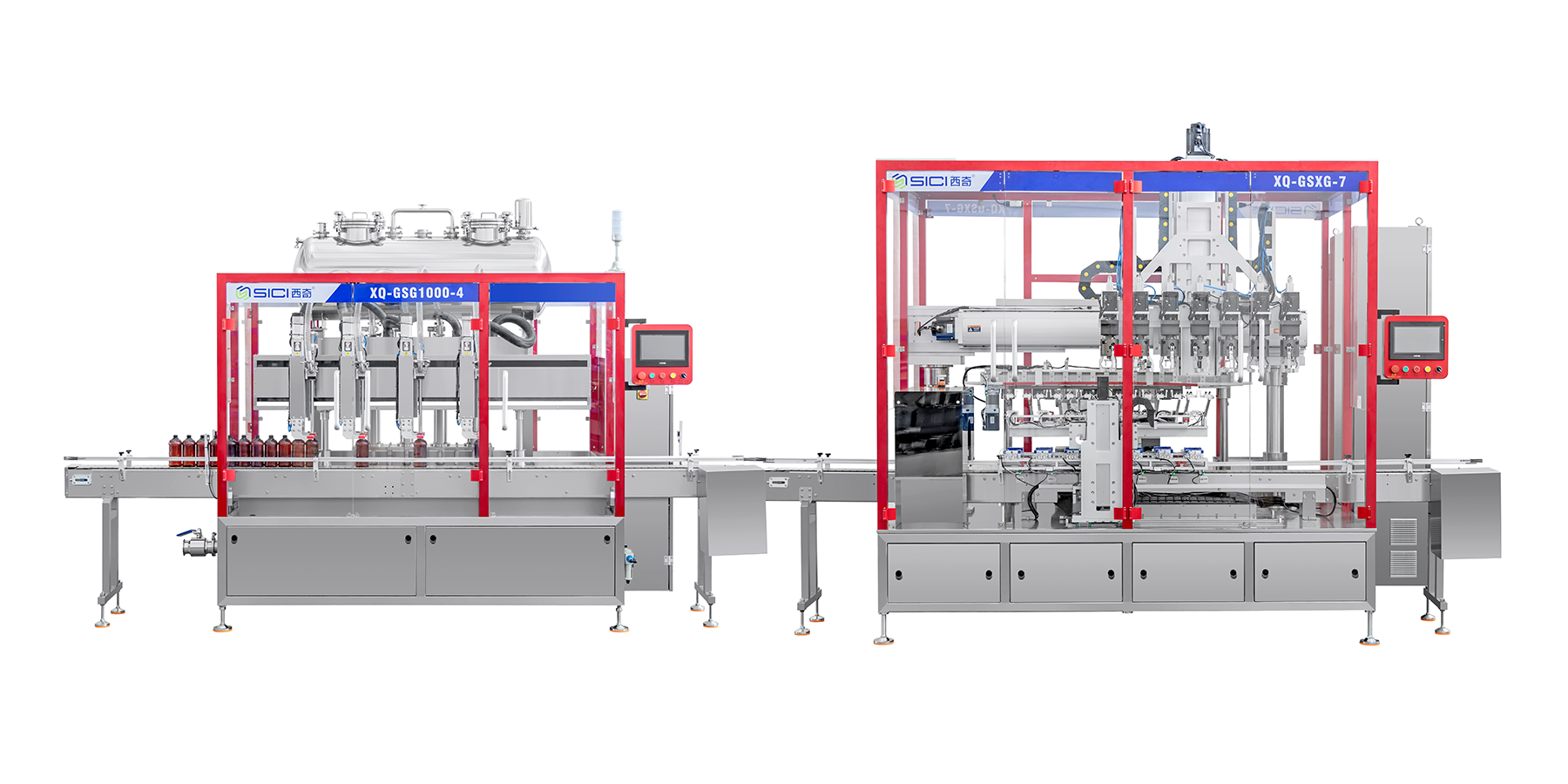 Tracking-type filling&capping machine
